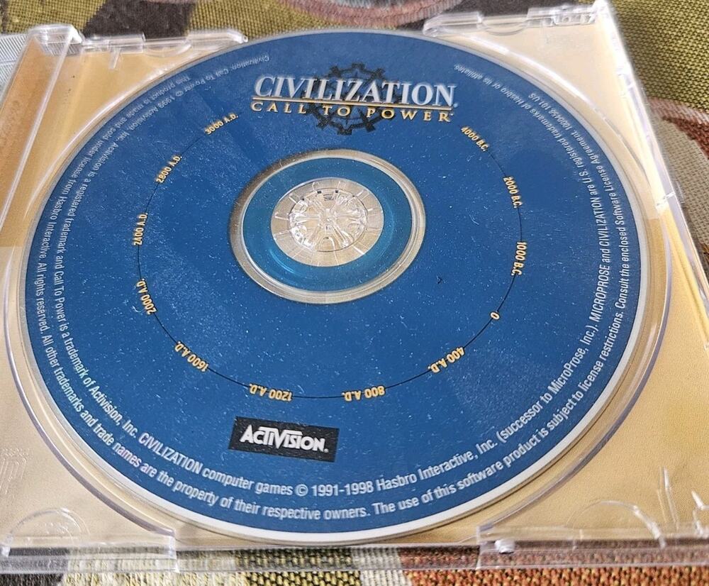 Civilization: Call to Power (PC CD-ROM, 1999, Activision, Game Only)